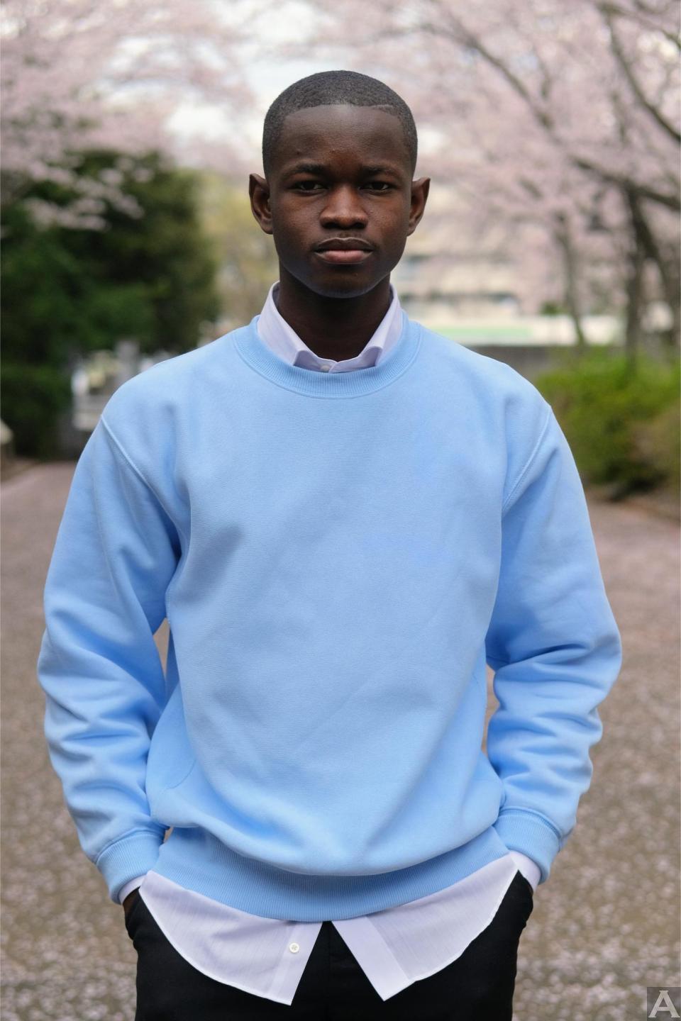 東京外国人モデル事務所アクアモデル所属の黒人モデルのジョン