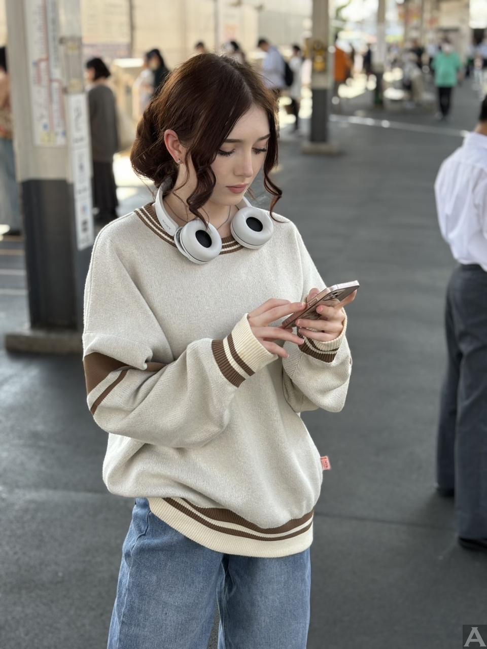 東京外国人モデル事務所アクアモデル所属の白人モデルのリア