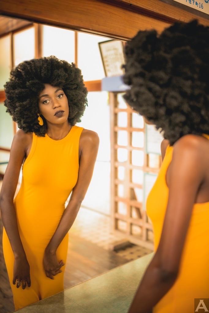 東京外国人モデル事務所アクアモデルの黒人モデルキラ