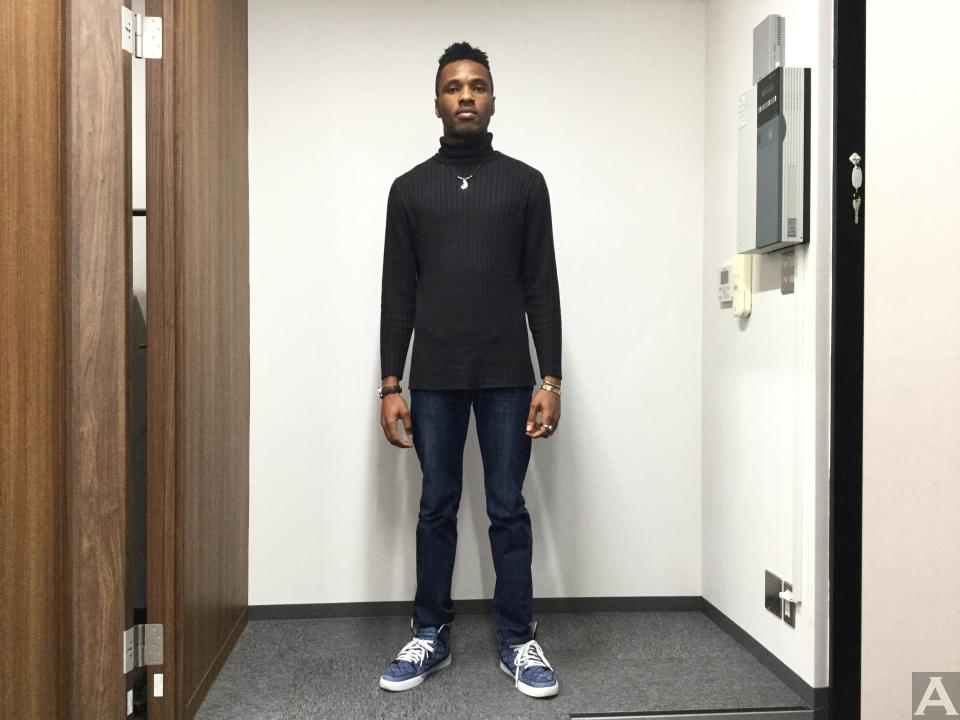 東京　外国人　モデル事務所　アクアモデル　ファッション　黒人　ダミアン