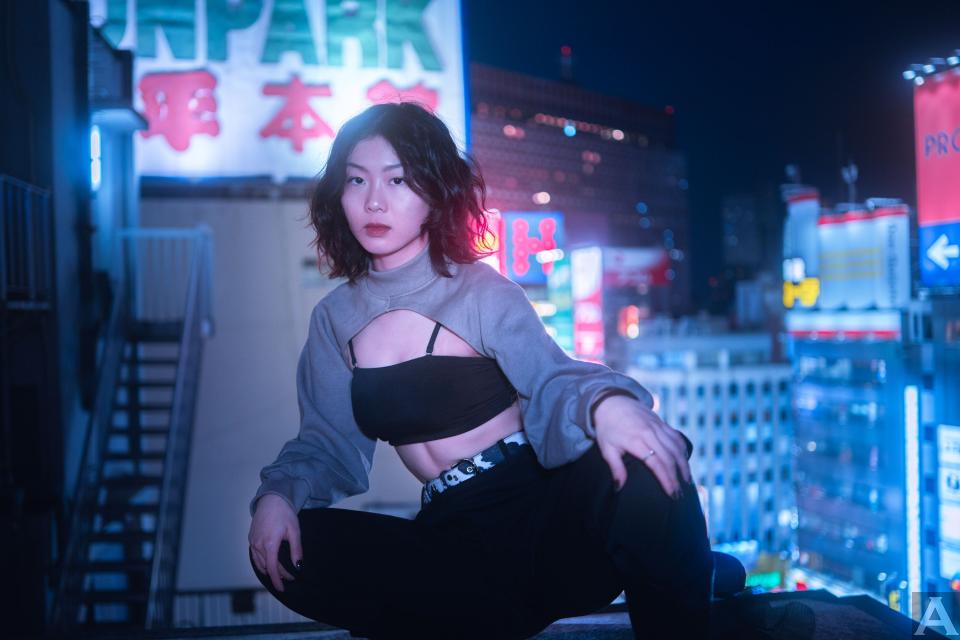 東京外国人モデル事務所アクアモデルのアジア人モデルブルー