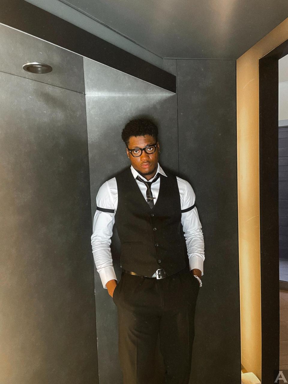 東京外国人モデル事務所アクアモデル所属の黒人モデルのジーニアス