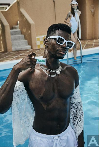 東京外国人モデル事務所アクアモデル所属の黒人モデルのパパ