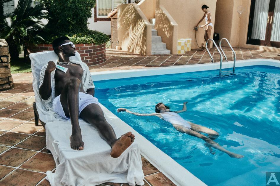 東京外国人モデル事務所アクアモデル所属の黒人モデルのパパ