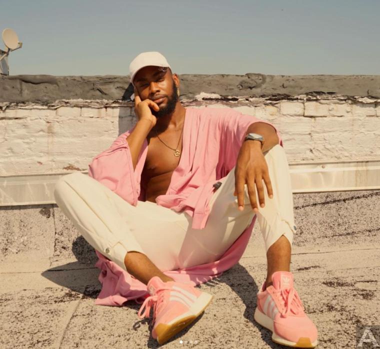 東京外国人モデル事務所アクアモデル所属の黒人モデルのケルヴィン