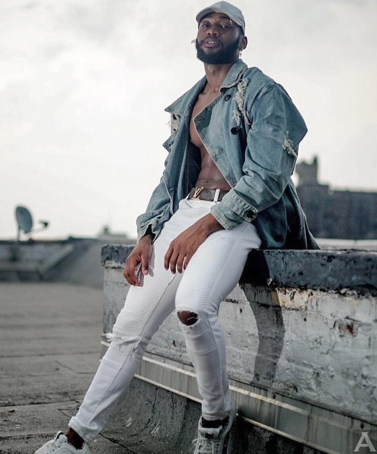 東京外国人モデル事務所アクアモデル所属の黒人モデルのケルヴィン