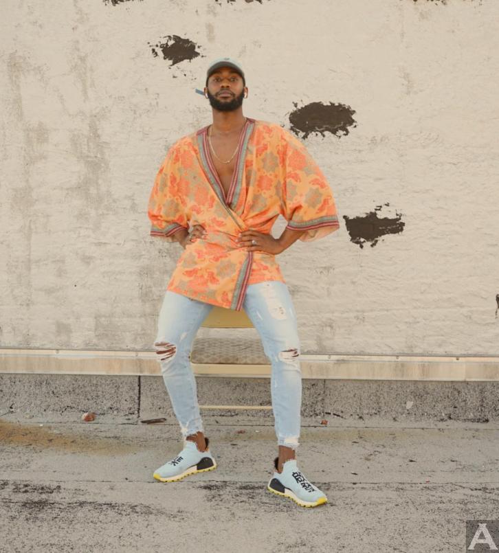 東京外国人モデル事務所アクアモデル所属の黒人モデルのケルヴィン