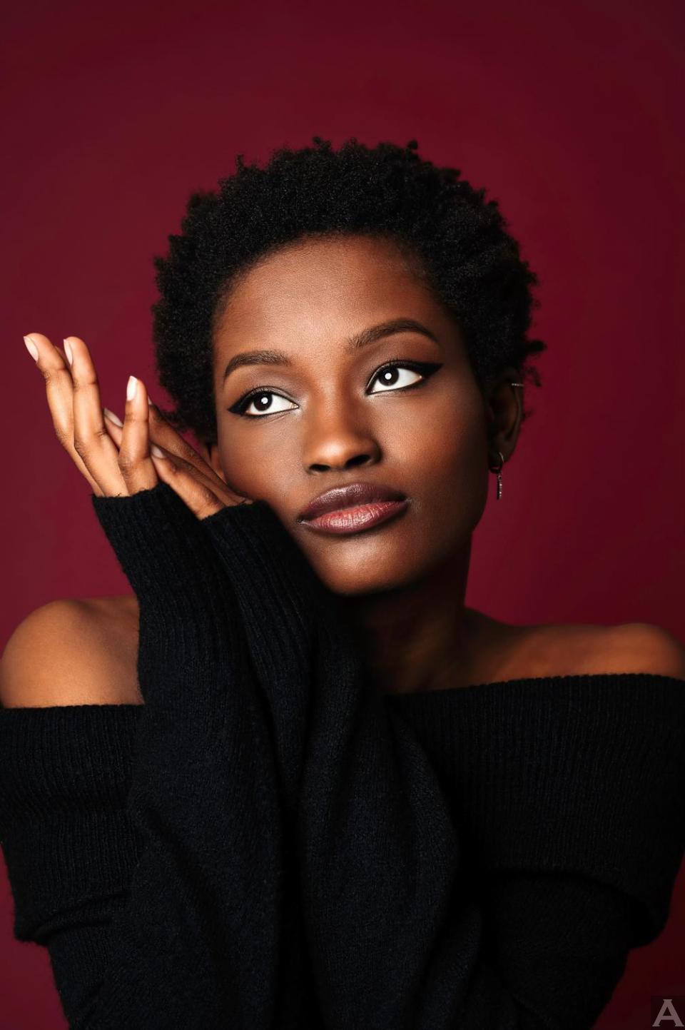 東京外国人モデル事務所アクアモデル所属の黒人モデルのメギイ