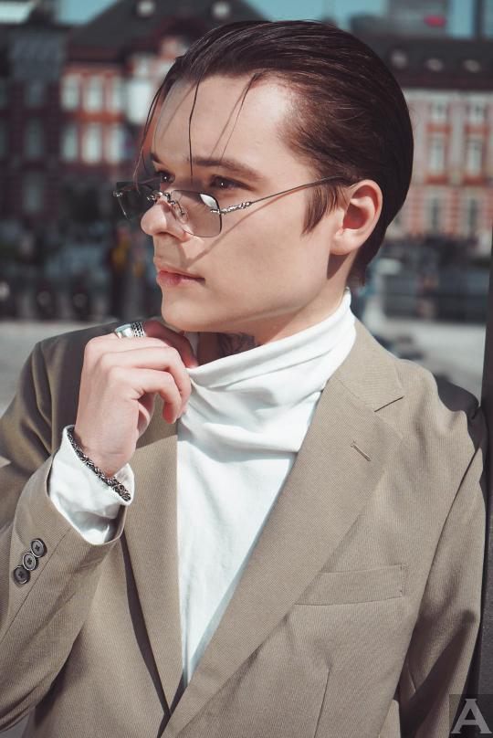 東京外国人モデル事務所アクアモデル所属の白人モデルのミカエル