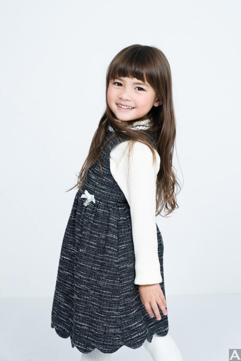 東京外国人モデル事務所アクアモデル所属のキッズモデルのエミリー