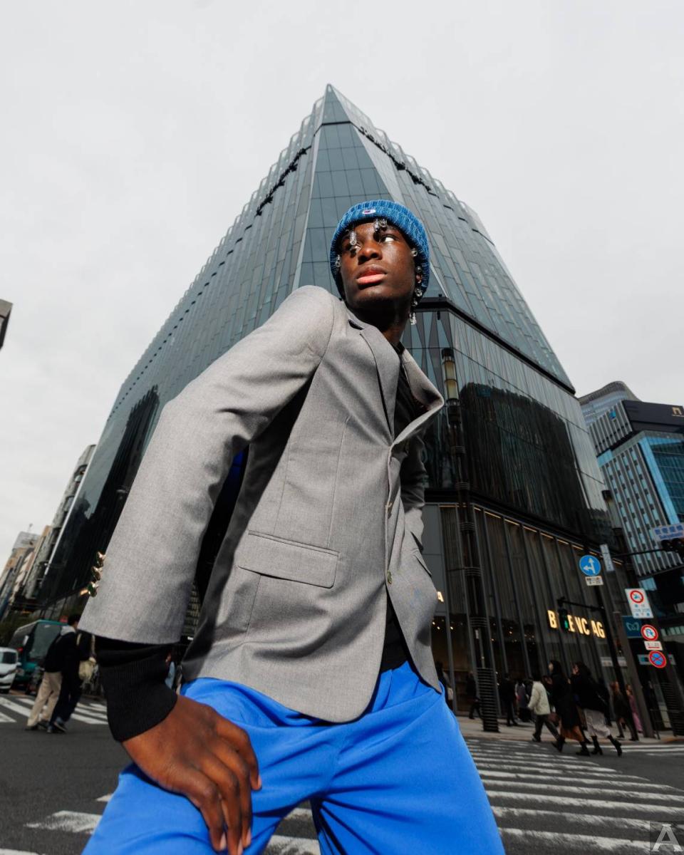 東京外国人モデル事務所アクアモデル所属の黒人モデルのヘルマン