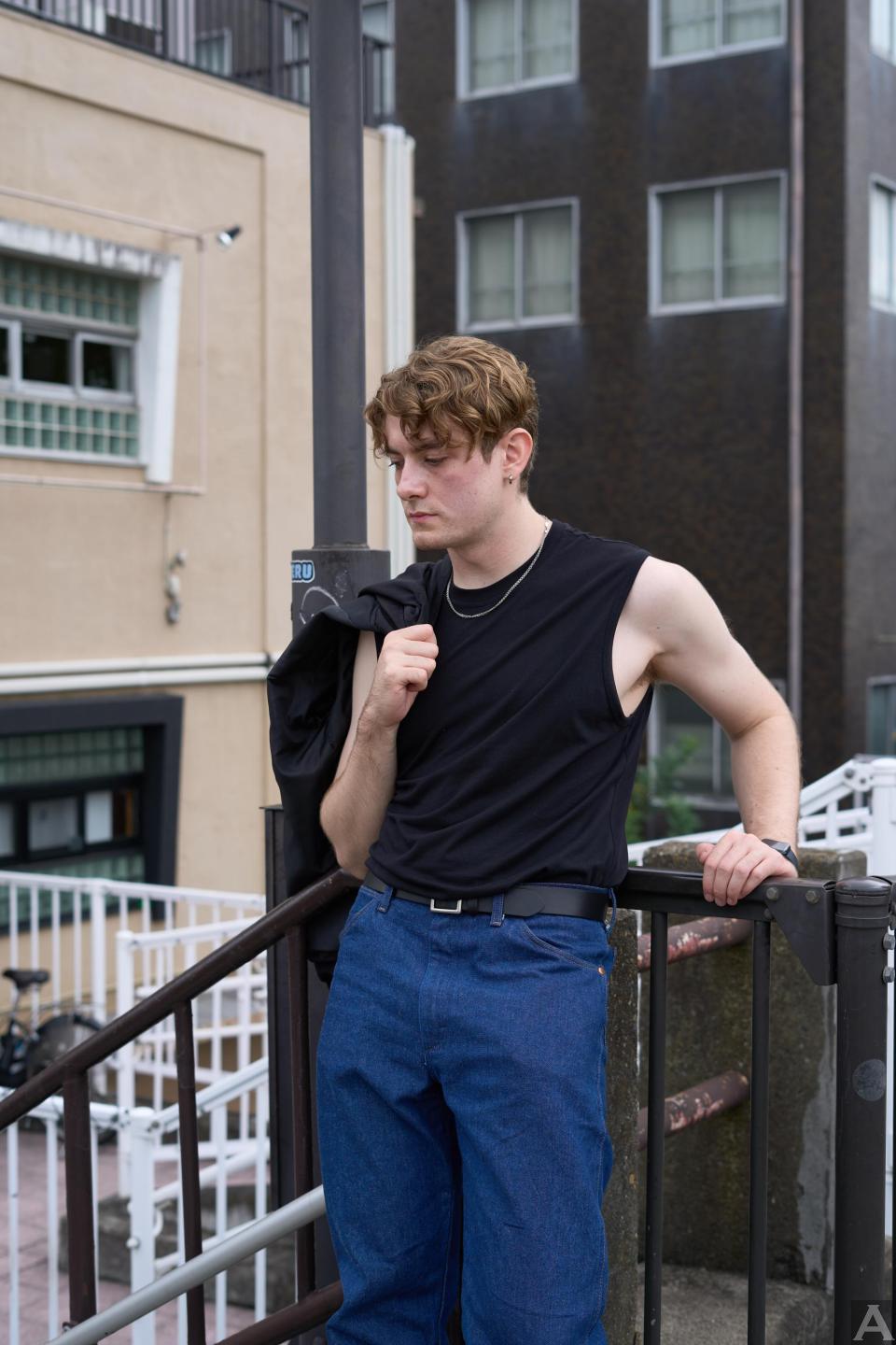 東京外国人モデル事務所アクアモデル所属の白人モデルのケイド